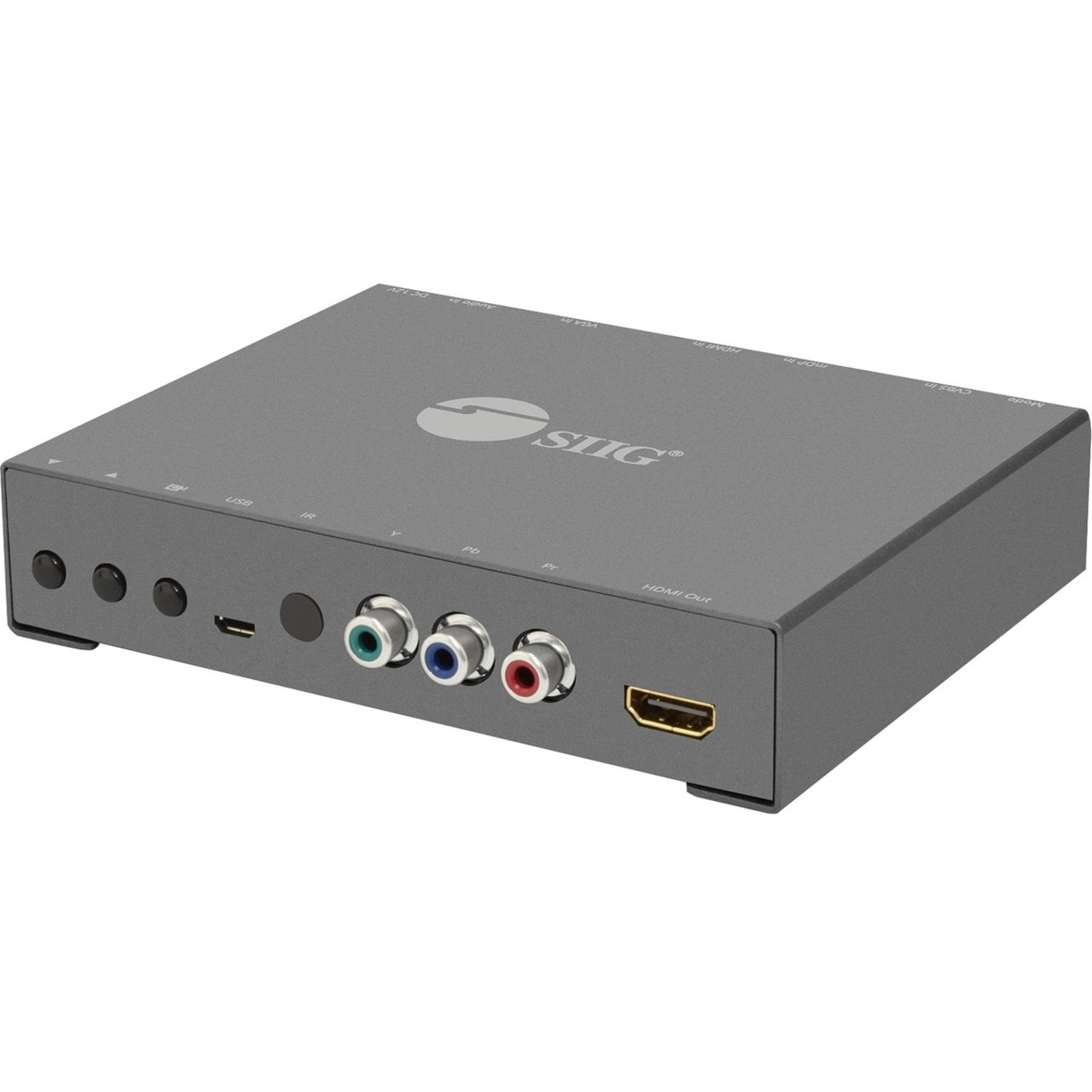 SIIG Multiple Video to HDMI Scaler Converter - Functions: Video Scaling, Video Conversion - 4096 x 2160 - VGA - USB - Audio Line In - TAA Compliant - CE-H24T11-S1