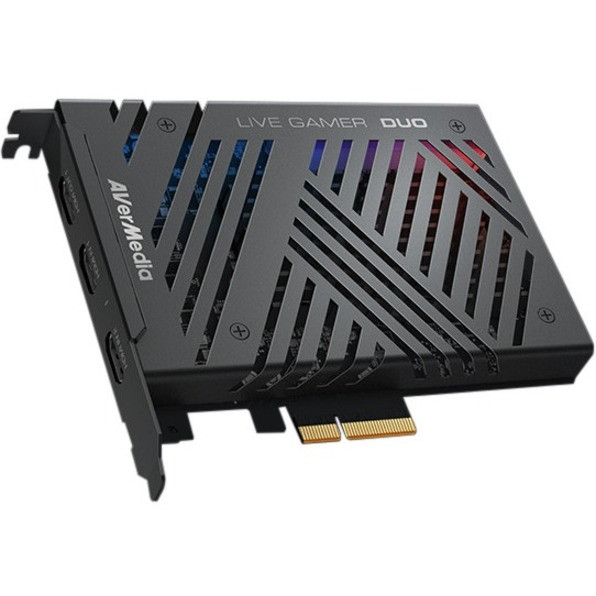 AVerMedia Live Gamer DUO (GC570D) - Functions: Video Game Capturing, Video Game Streaming - PCI Express 2.0 x4 - 1920 x 1080 - MPEG-4, H.264, H.265 - PC - Plug-in Card