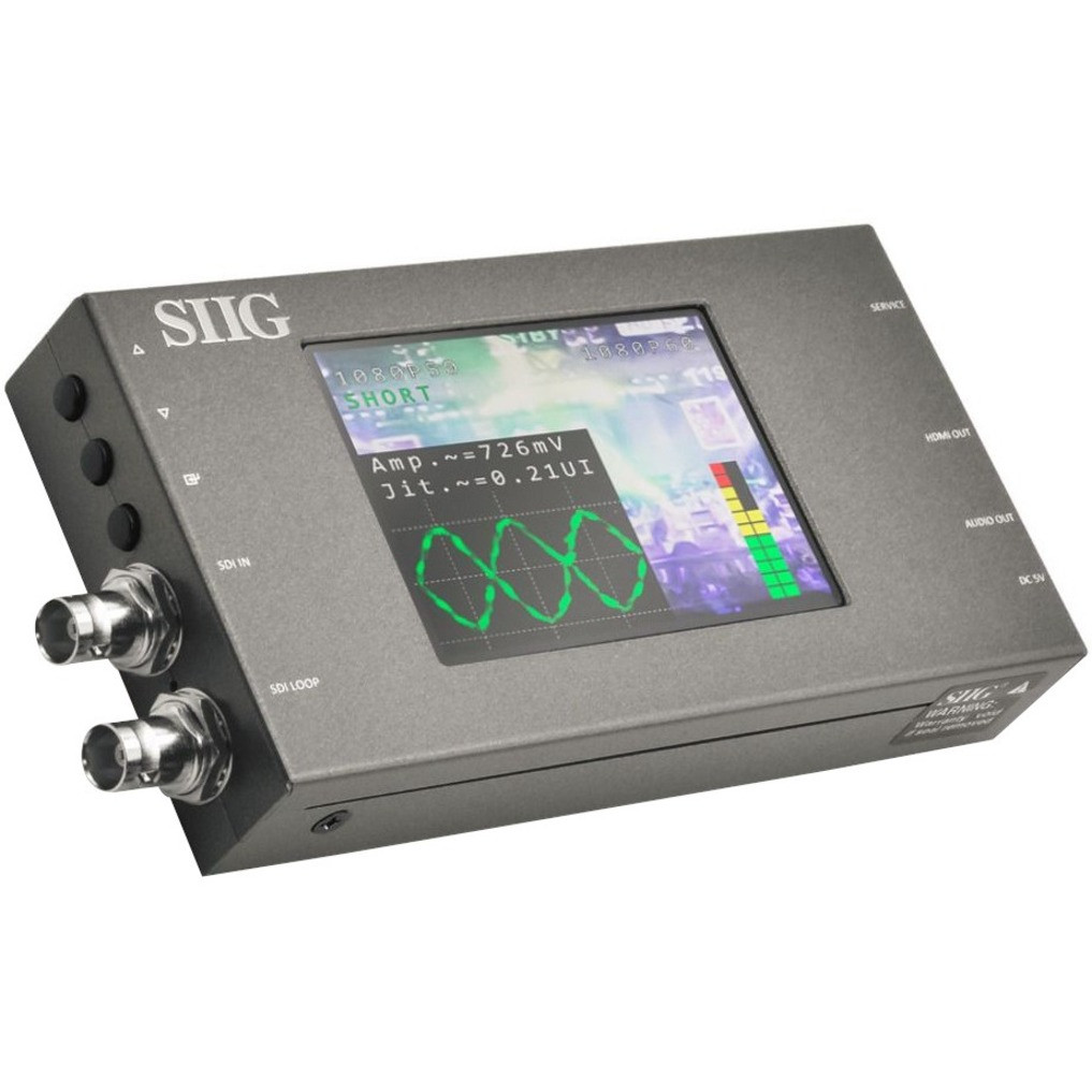 SIIG 3G-SDI to HDMI Converter with Scaler 1080p - TAA Compliant - SDI Loop-out For a 3G/HD/SD-SDI Monitor / Display Connection - CE-SD0J11-S1