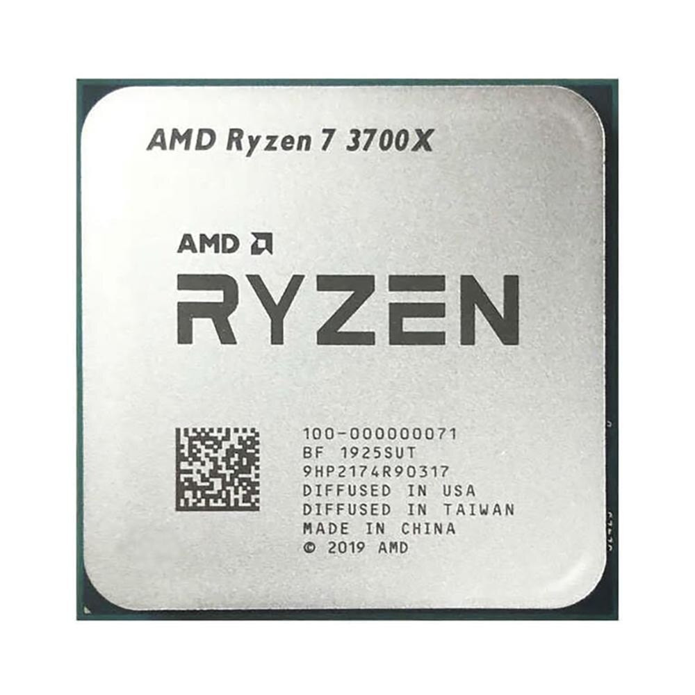 AMD Ryzen 7 3700X Octa-core (8 Core) 3.60 GHz Processor - OEM Pack - 32 MB L3 Cache - 4 MB L2 Cache - 64-bit Processing - 4.40 GHz Overclocking Speed - 7 nm - Socket AM4 - 65 W - 16 Threads - 1 Year Warranty - 100-000000071