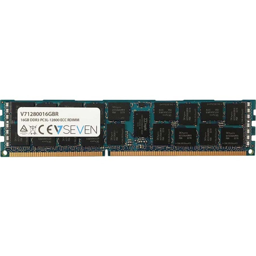 V7 16GB DDR3 SDRAM Memory Module - For Desktop PC - 16 GB - DDR3-1600/PC3-12800 DDR3 SDRAM - 1600 MHz - CL11 - ECC - Buffered - 240-pin - DIMM - V71280016GBR V7 16GB DDR3 SDRAM Memory Module - For Desktop PC - 16 GB - DDR3-1600/PC3-12800 DDR3 SDRAM - 1600 MHz - CL11 - ECC - Buffered - 240-pin - DIMM - V71280016GBR