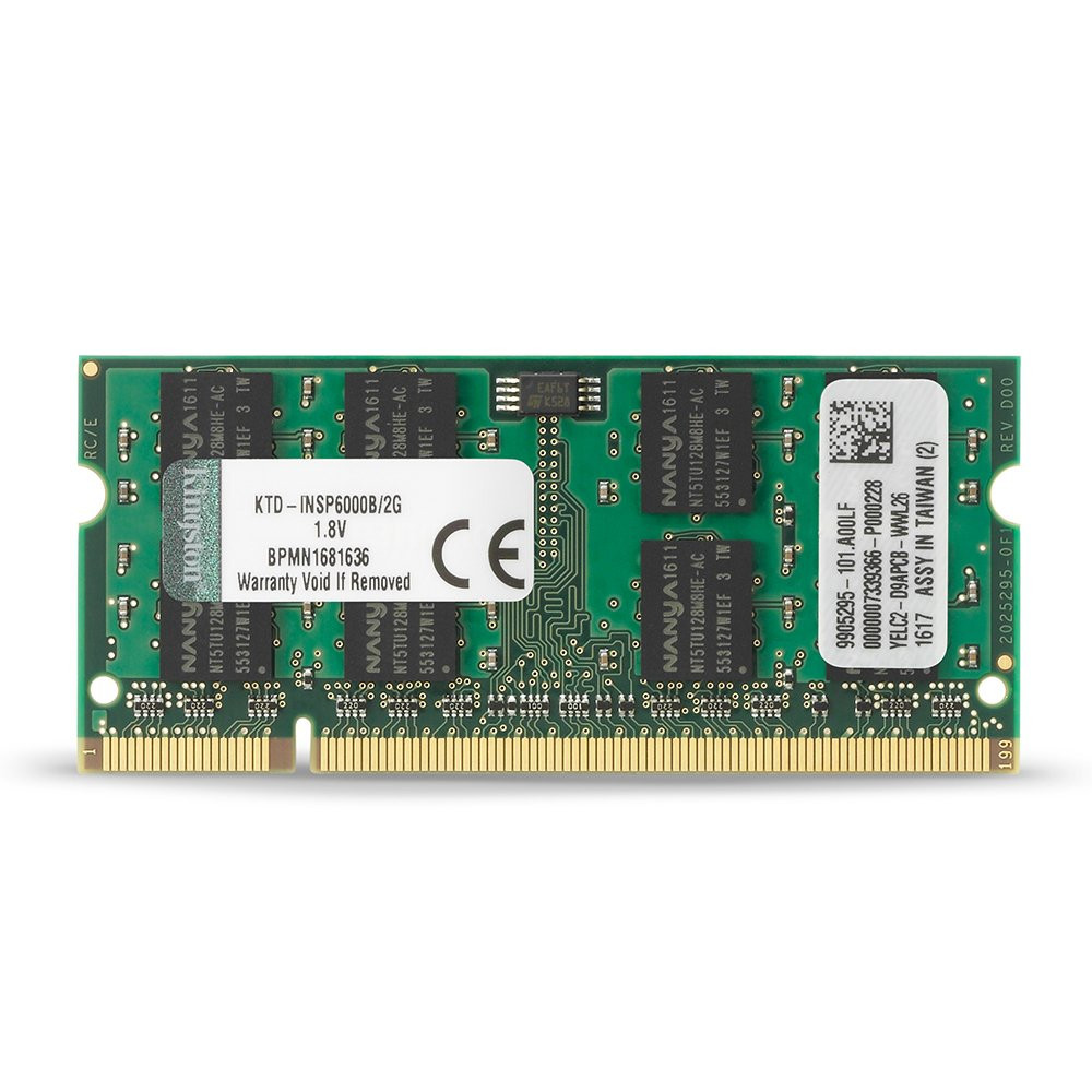 Kingston 2GB DDR SDRAM Memory Module - 2 GB (2 x 1GB) - DDR266/PC2100 DDR SDRAM - 266 MHz - ECC - Registered - 184-pin - DIMM - KTC-ML370G3/2G