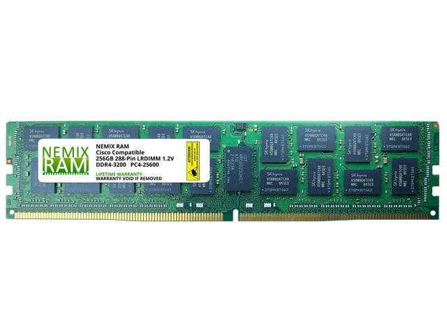 Cisco 256GB DDR4 SDRAM Memory Module - For Server - 256 GB (1 x 256GB) - DDR4-2933/PC4-23400 DDR4 SDRAM - 2933 MHz - 1.20 V - ECC - 288-pin - LRDIMM - UCS-ML-256G8RT-H