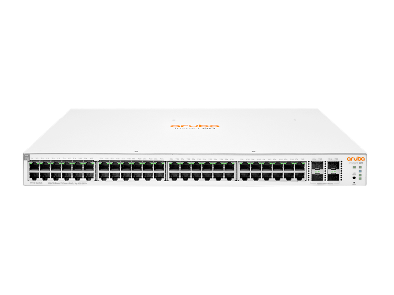 HPE Aruba Instant On 1930 48G Class4 PoE 4SFP/SFP+ 370W Switch - 48 Ports - Manageable -  3 Layer Supported - Modular - 370 W PoE Budget - Optical Fiber, Twisted Pair - PoE Ports - Lifetime Limited Warranty - JL686A#ABA