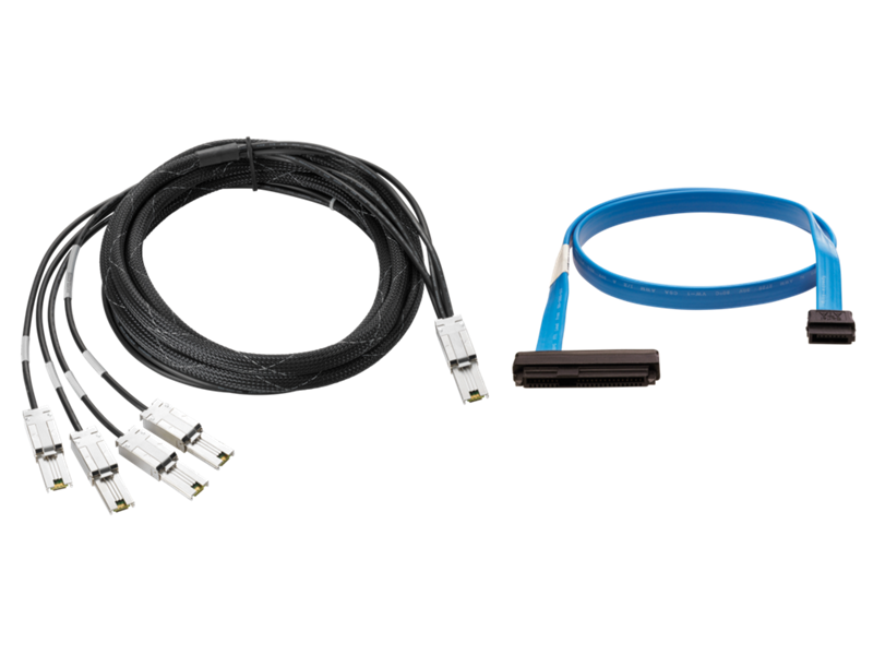 HPE External SAS Cable - 6.56 ft Mini-SAS/Mini-SAS HD Data Transfer Cable for Server - First End: 1 x 36-pin SFF-8644 Mini-SAS HD - Second End: 4 x 26-pin SFF-8088 Mini-SAS - Shielding - K2R09A