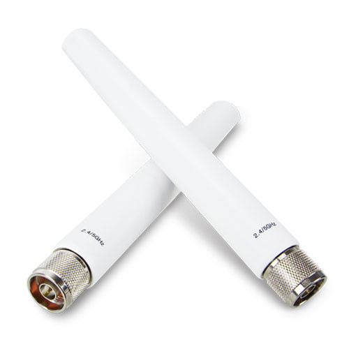 HPE Aruba Outdoor MIMO Antenna Kit Ant-2x2-2005 - 2.4 GHz to 2.5 GHz - 5 dBi - Wireless Data Network, Wireless Access Point, Outdoor - White - Direct/Pole Mount - Omni-directional - N-Type Connector - JW023A