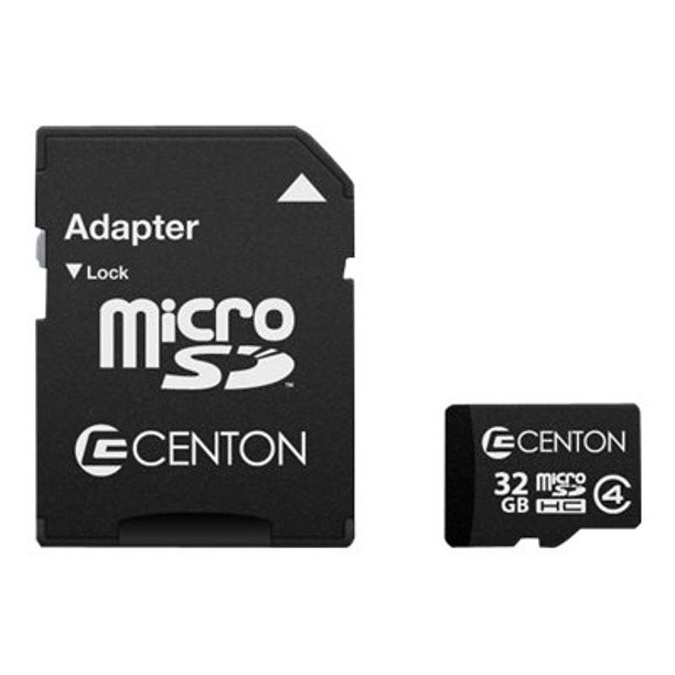 Centon Mp Essential Micro Sdhc Card, UHS1 32GB 5 Pack w/Adapter S1-MSDHU1-32G-5-B