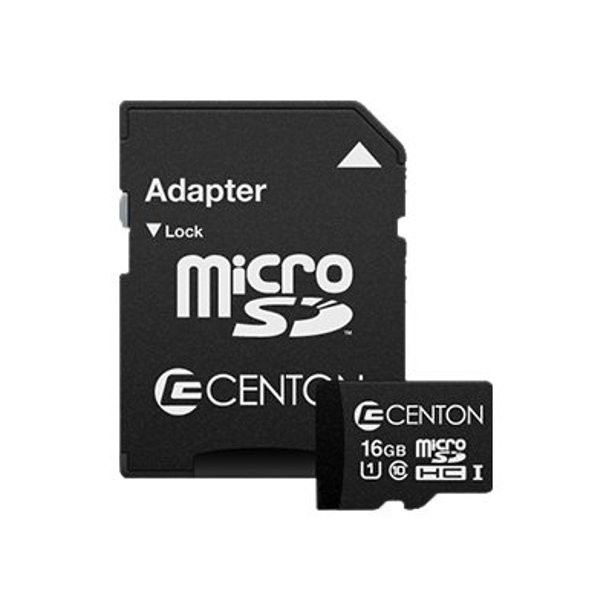 Centon Mp Essential Micro Sdhc Card, UHS1 S1-MSDHU1-16G-2