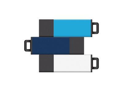 Centon 8Gb USB 2.0 Pro2 3Pk (Aqua, Blue, S1-U2T05-8G-3