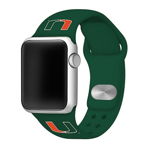 Centon University of Miami V2-Apple Watch Wrist Band, 42-44mm, Charcoal Matte, Classic V1 OC-MIA2-ABAB00A