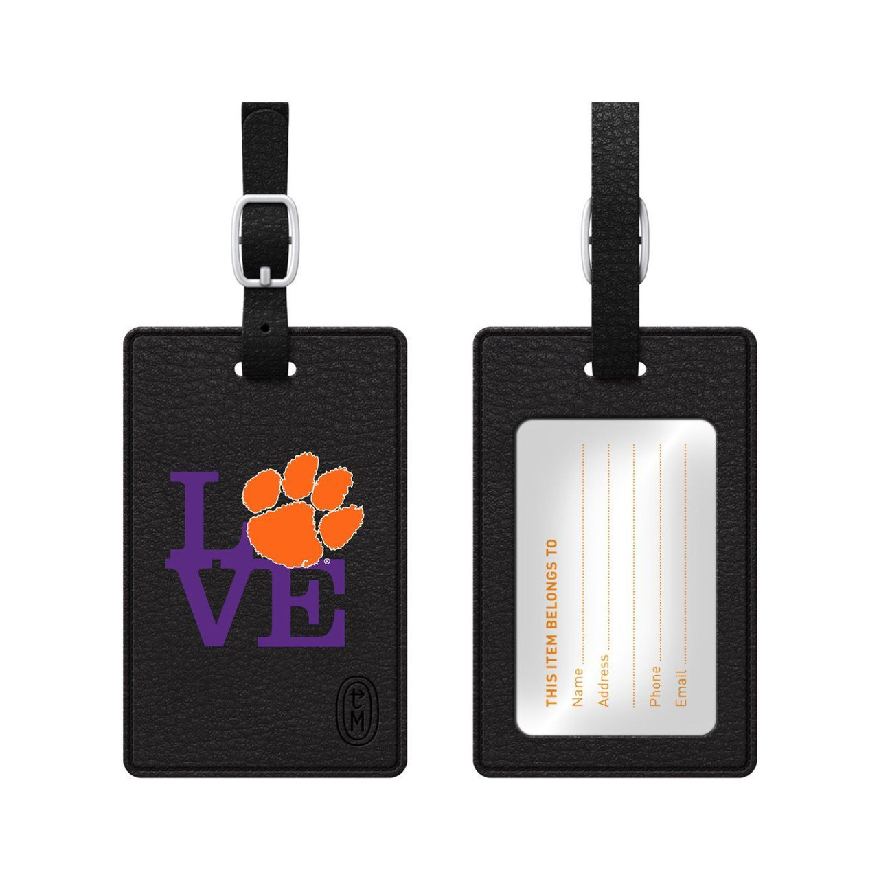 Centon Clemson Bag Tag CLouisiana State University sc OCCLEM2BTABM00A