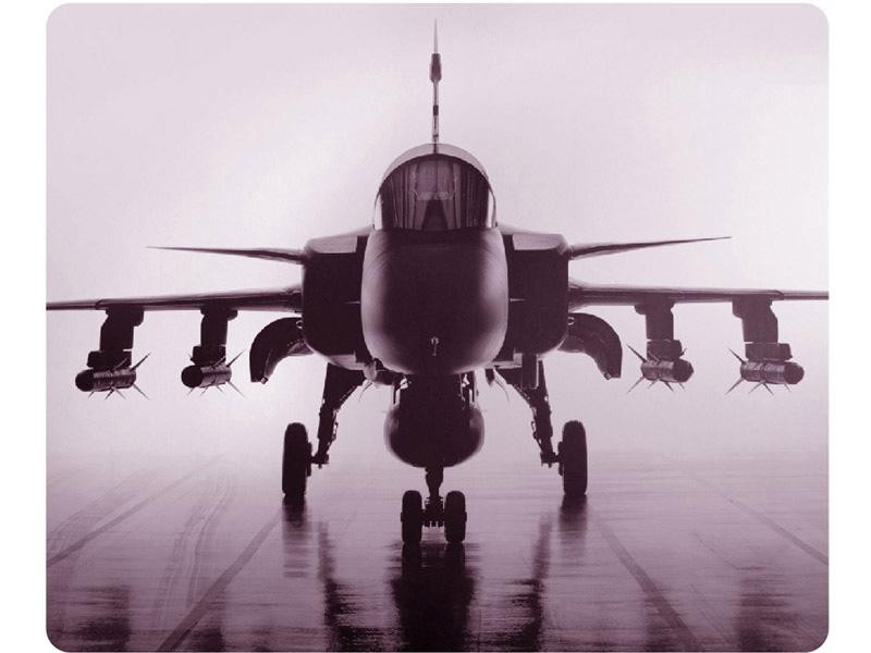 Centon OTM Rugged Prints Black Mouse Pad, Airpl OP-MPV1BM-RGD-01