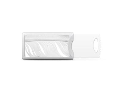 Centon OTM Hipster Prints Push USB Flash Drive, Feather Grey - 8GB S1-U2P1FTR02-8G