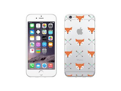 Centon OTM Hipster Prints Clear Phone Case, Mr. Fox - iPhone 6/6S IP6V1CLR-HIP-00