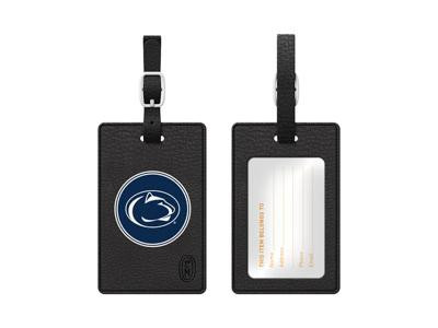 Centon Black Leather Classic Bag Tag Penn State University S1-CBT-PENN-00A