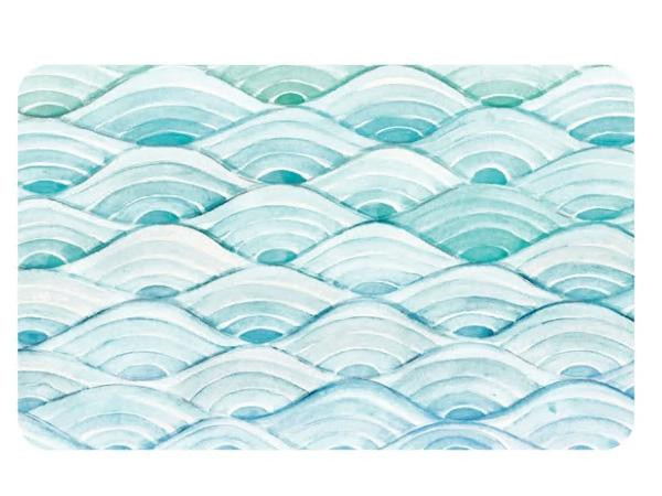 Centon OTM Essentials Blue Large Mouse Pad, Watercolor Waves FOP-B0AB-MHHAB