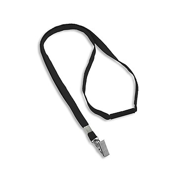 Centon LANYARD, FLAT, 3/8int, BLACK/RO BLACKLANYARD