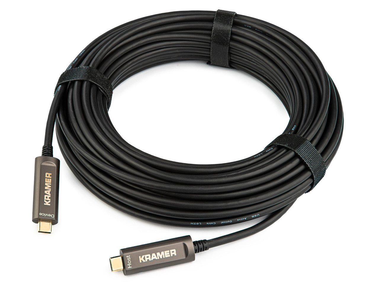Kramer USB 3.1 Gen 2 Type-C Male to Type-C Male Fiber Optic Cable (50') - 97-043000050