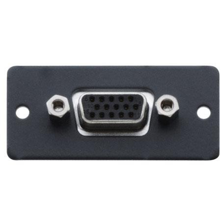 Kramer 15-Pin Sub-D HD Female to 15-Pin Sub-D HD Female Wall Plate Insert (Black) - 85-01105399