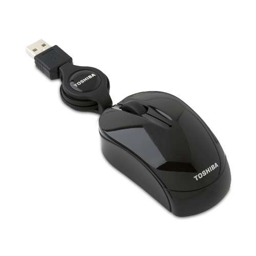 Dynabook RETRACTABLE MINI MOUSE,GLOSS BLACK - PA3765U-1ETG