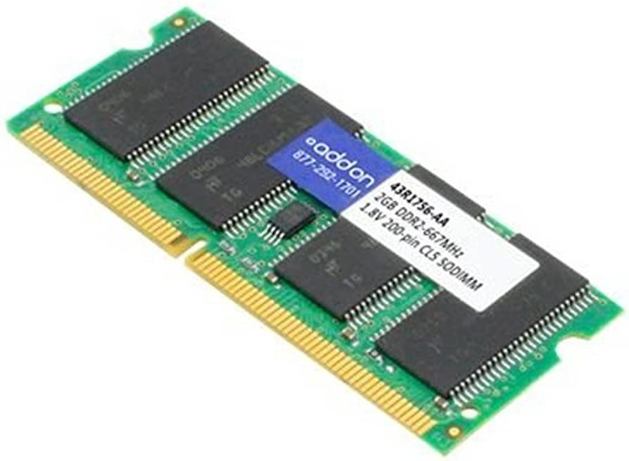 AddOn 2GB DDR2 SDRAM Memory Module - For Computer - 2 GB (1 x 2GB) - DDR2-800/PC2-6400 DDR2 SDRAM - 800 MHz - CL5 - 1.80 V - Non-ECC - Unbuffered - 240-pin - DIMM - Lifetime Warranty - CT25664AA800-AA