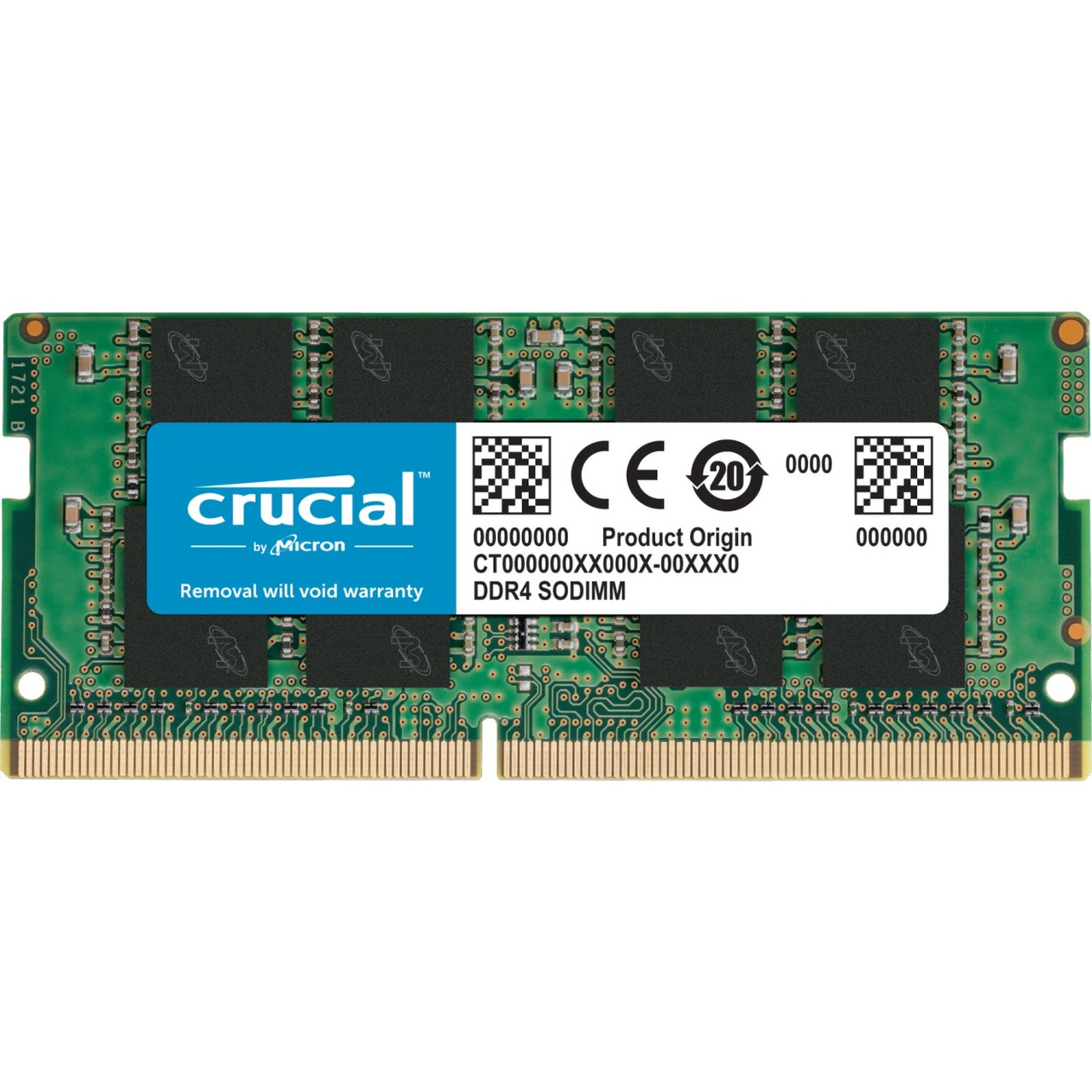 Micron Crucial 32Gb Ddr4 Sdram Memory Module - For Desktop Pc, Notebook - 32 Gb - Ddr4-2666/Pc4-21300 Ddr4 Sdram - 2666 Mhz - Cl19 - 1.20 V - Non-Ecc - Unbuffered - 260-Pin - Sodimm - Lifetime Warranty - Ct32G4Sfd8266