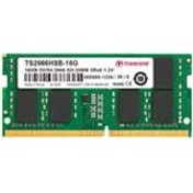 Transcend 16GB DDR4 SDRAM Memory Module - For Notebook - 16 GB (1 x 16GB) - DDR4-2666/PC4-21300 DDR4 SDRAM - 2666 MHz - CL19 - 1.20 V - Unbuffered - 260-pin - SoDIMM - TS2666HSB-16G