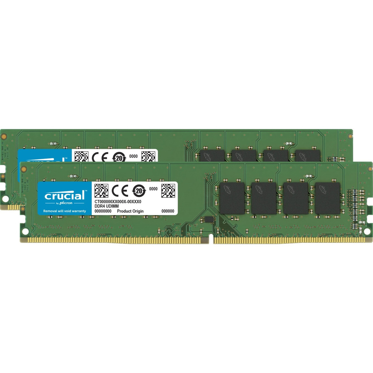 Micron Crucial 32Gb (2 X 16Gb) Ddr4 Sdram Memory Kit - For Desktop Pc - 32 Gb (2 X 16Gb) - Ddr4-2666/Pc4-21300 Ddr4 Sdram - 2666 Mhz - Cl19 - 1.20 V - Non-Ecc - Unbuffered - 288-Pin - Dimm - Ct2K16G4Dfra266