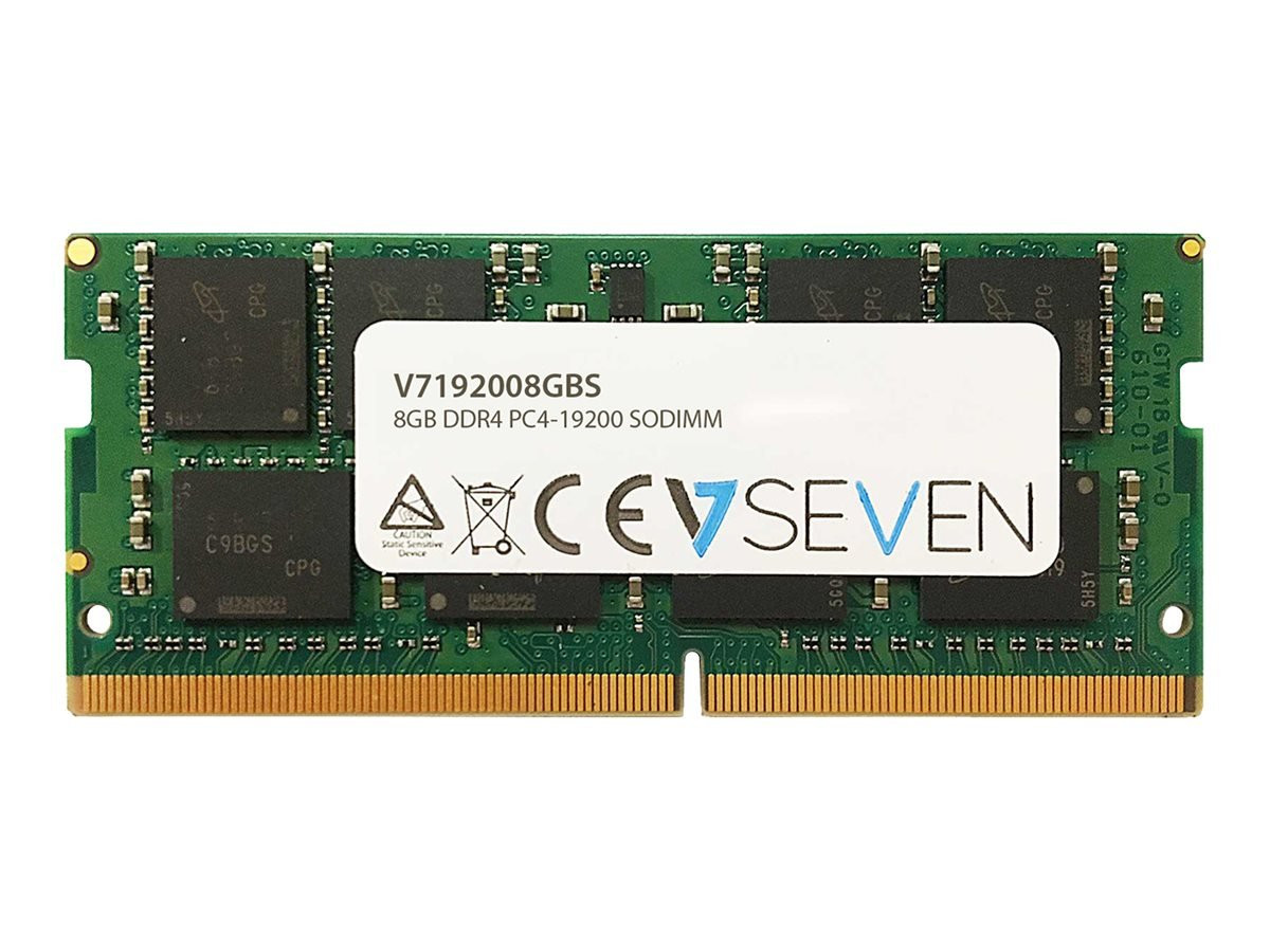 V7 8GB DDR4 SDRAM Memory Module - 8 GB - DDR4-2400/PC4-19200 DDR4 SDRAM - 2400 MHz - CL17 - 288-pin - DIMM - V7192008GBD-SR-U