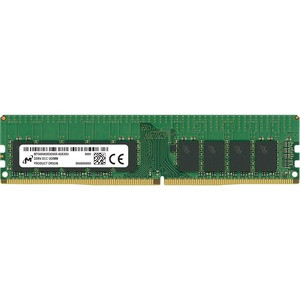 Micron 16Gb Ddr4 Sdram Memory Module - For Server, Workstation - 16 Gb - Ddr4-3200/Pc4-25600 Ddr4 Sdram - 3200 Mhz Single-Rank Memory - Cl22 - 1.20 V - Ecc - Unbuffered - 288-Pin - Dimm - 3 Year Warranty - Mta9Asf2G72Az-3G2F1