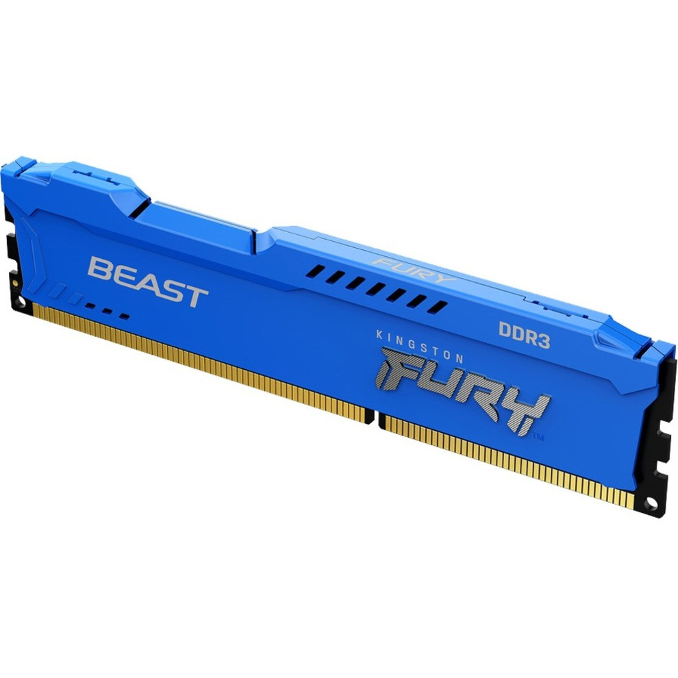 Kingston FURY Beast 4GB DDR3 SD-RAM Memory Module - 4 GB (1 x 4GB) - DDR3-1600/PC3-12800 DDR3 SD-RAM - 1600 MHz - CL10 - 1.50 V - Unbuffered - 240-pin - DIMM - Lifetime Warranty - KF316C10B/4