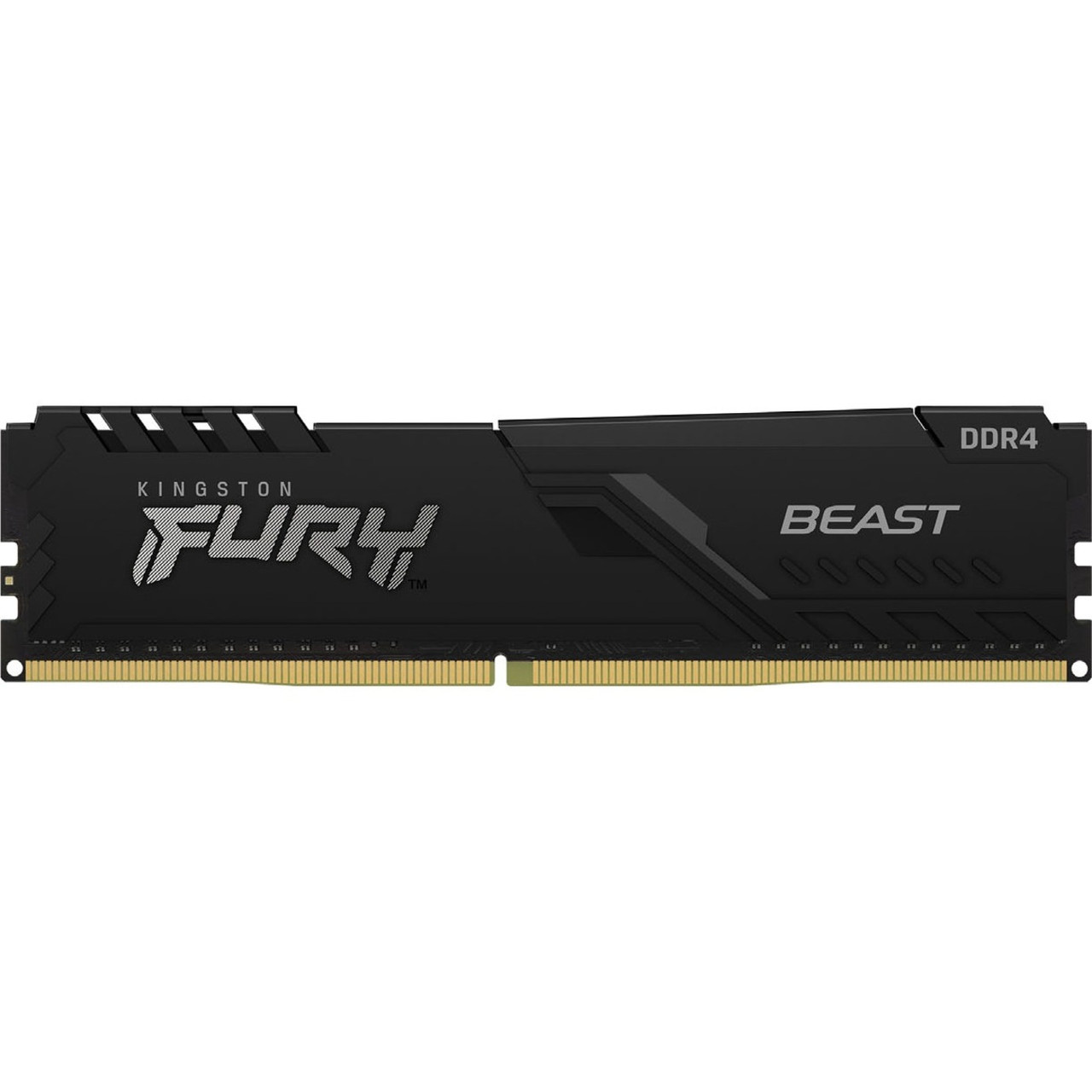 Kingston FURY Beast 32GB (2 x 16GB) DDR4 SDRAM Memory Kit - 32 GB (2 x 16GB) - DDR4-3733/PC4-29800 DDR4 SDRAM - 3733 MHz Dual-rank Memory - CL19 - 1.35 V - Non-ECC - Unbuffered - 288-pin - DIMM - Lifetime Warranty - KF437C19BB1K2/32