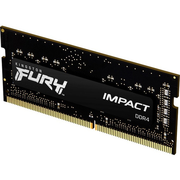 Kingston FURY Impact 16GB DDR4 SDRAM Memory Module - For Notebook - 16 GB (1 x 16GB) - DDR4-2666/PC4-21333 DDR4 SDRAM - 2666 MHz - CL15 - 1.20 V - 260-pin - SoDIMM - Lifetime Warranty - KF426S15IB1/16