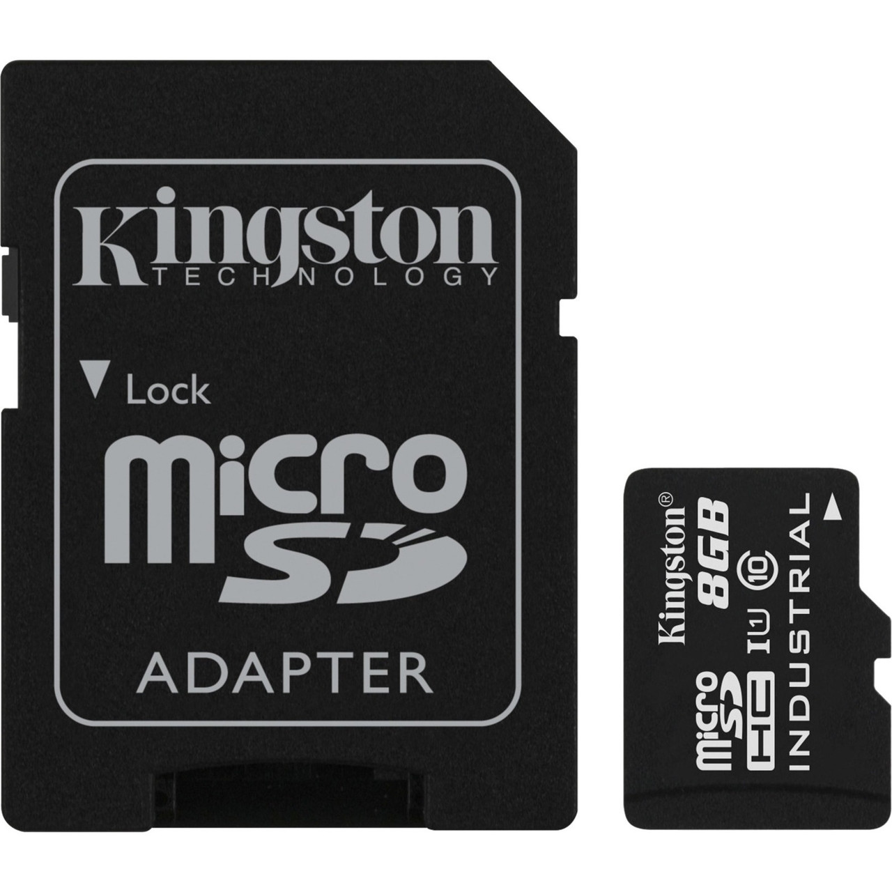 Kingston Mobile Industrial 8 GB Class 10/UHS-I (U3) V30 microSDHC - 5 Year Warranty C10 A1 PSLC CARD + SD ADAPTER - SDCIT/8GB