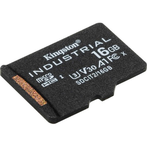 Kingston Mobile Industrial 16 GB Class 10/UHS-I (U3) V30 microSDHC - 3 Year Warranty A1 PSLC CARD SINGLE PACK W/O ADAPT - SDCIT/16GBSP