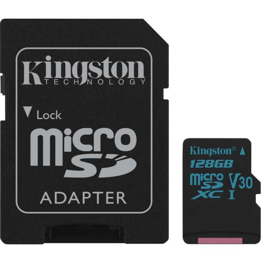 Kingston Canvas Go! 128 GB Class 10/UHS-I (U3) microSDXC - SDCG2/128GB