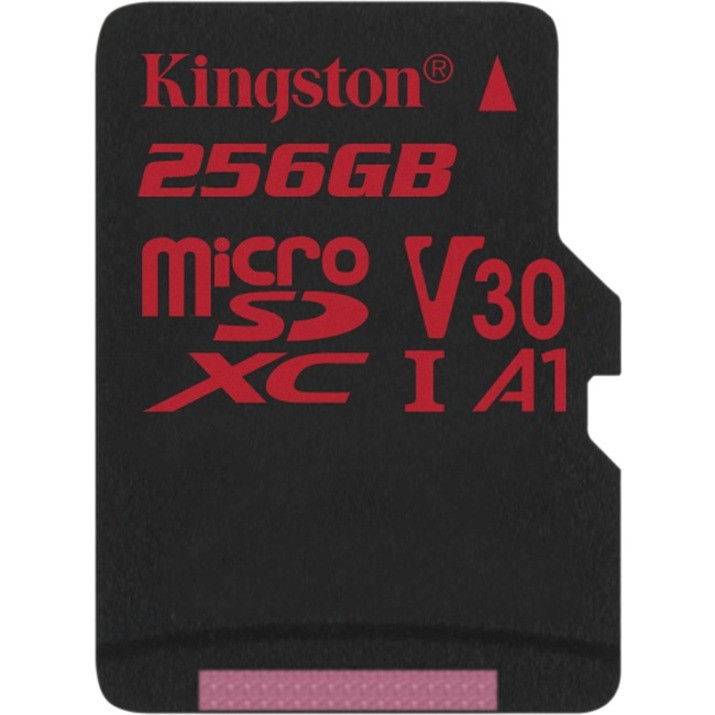 Kingston Canvas React 256 GB Class 10/UHS-I (U3) microSDXC - 1 Pack - SDCR/256GBSP