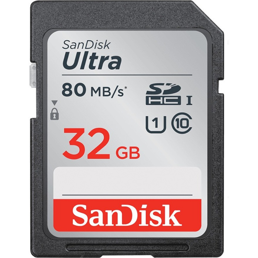 Sandisk Ultra 32 GB Class 10/UHS-I (U1) SDHC - 1 Pack - SDSDUNB-032G-GN3IN