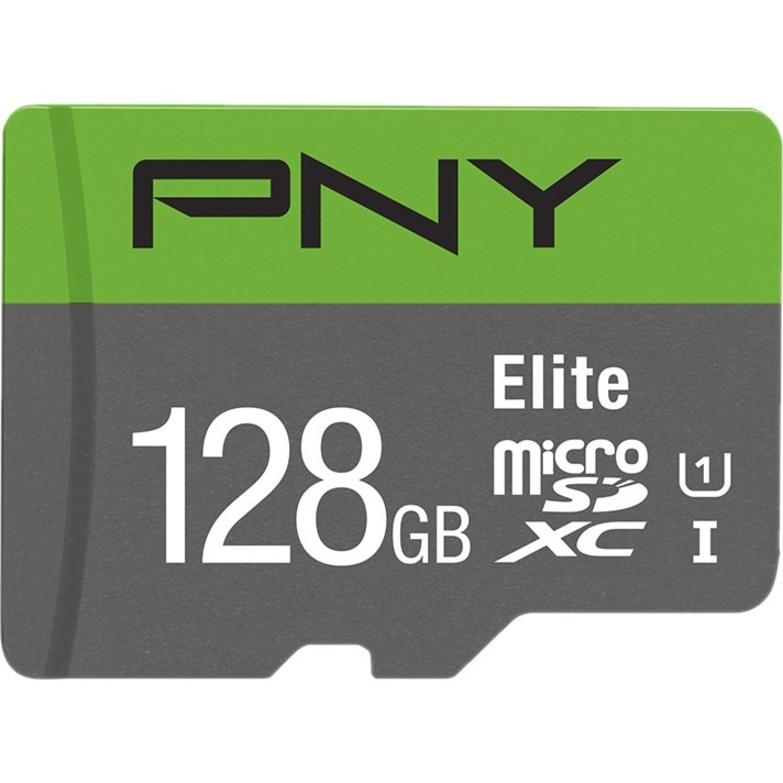 PNY Elite 128 GB Class 10/UHS-I (U1) microSDXC - P-SDUX128U185GW-GE