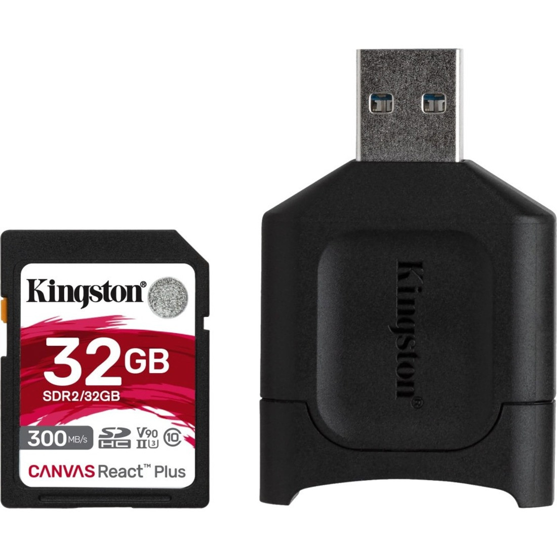 Kingston Canvas React Plus 32 GB Class 10/UHS-II (U3) SDHC - MLPR2/32GB