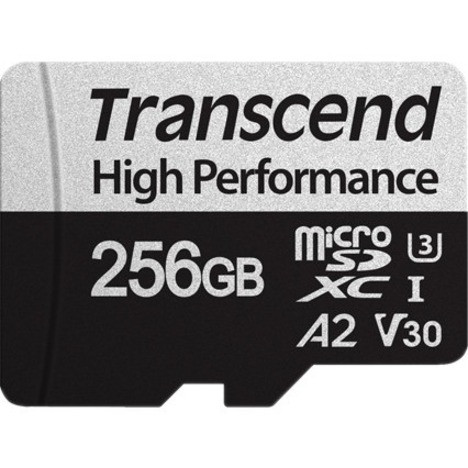 Transcend 256 GB Class 10/UHS-I (U3) microSDXC - 100 MB/s Read - 85 MB/s Write - TS256GUSD330S