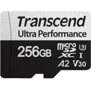 Transcend 340S 256 GB Class 10/UHS-I (U3) microSDXC - 160 MB/s Read - 125 MB/s Write - TS256GUSD340S