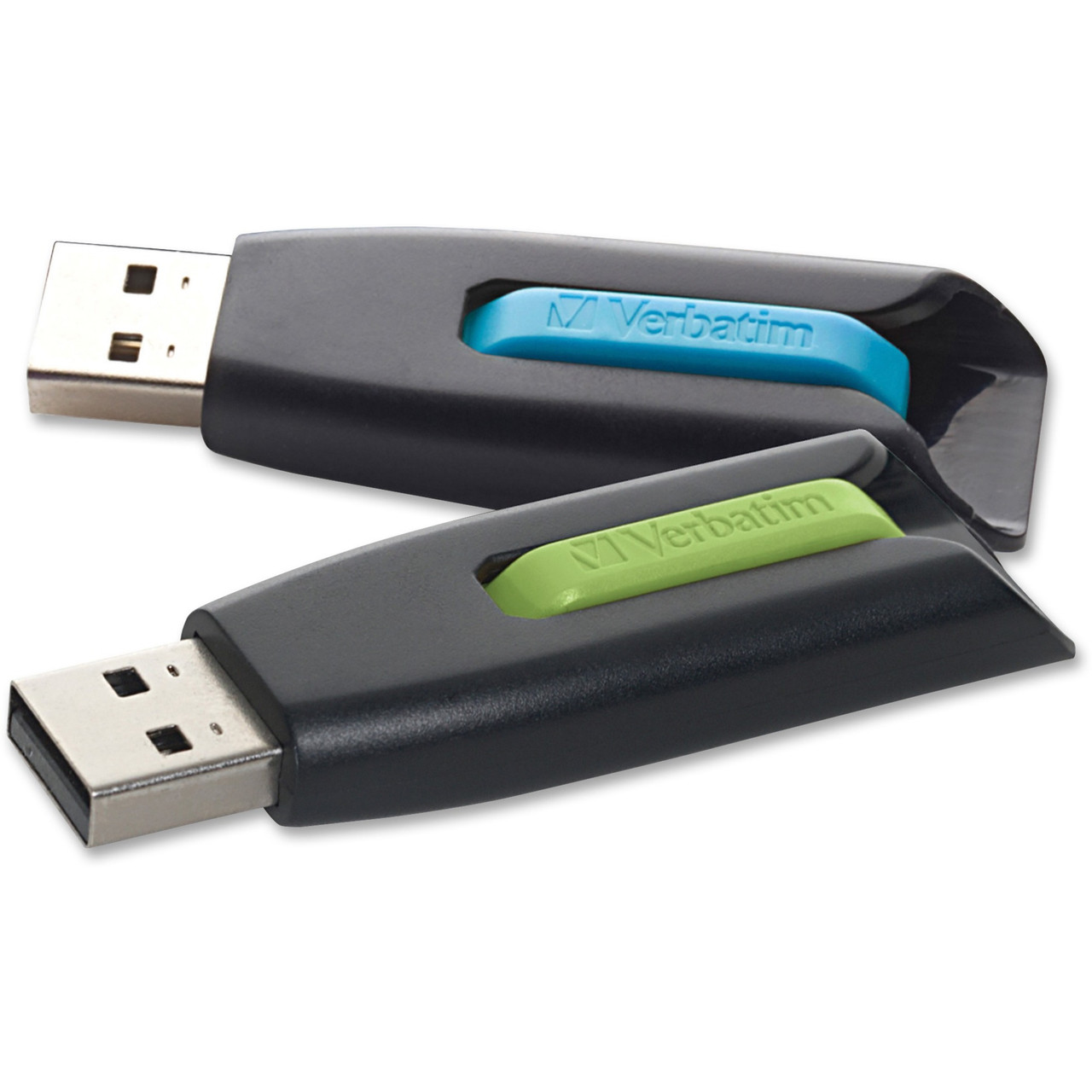 Verbatim 32Gb Store 'N' Goâ® V3 Usb 3.2 Gen 1 Flash Drive - 2Pk - Blue, Green - 99127