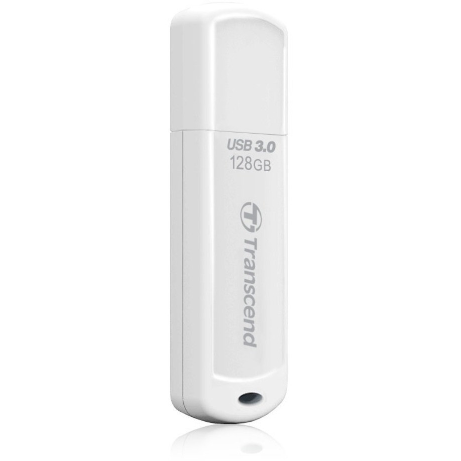 Transcend 128GB JetFlash 730 USB 3.0/Micro USB Flash Drive (OTG) - 128 GB - USB 3.0 - White - TS128GJF730