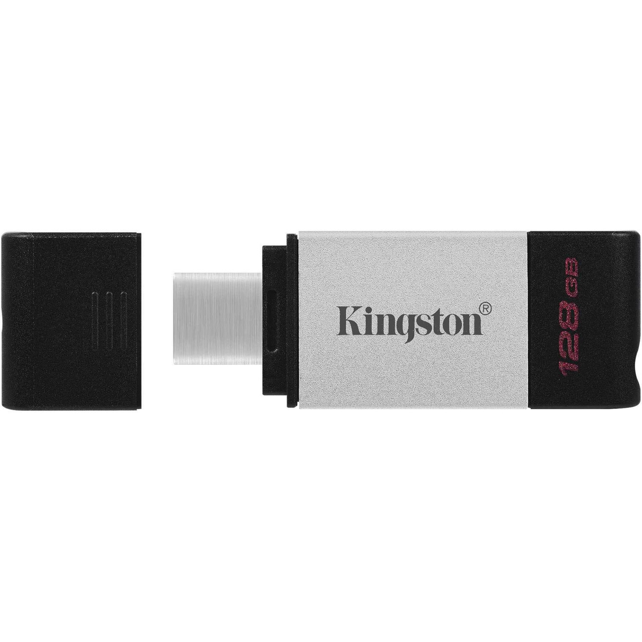 Kingston DataTraveler 80 128GB USB 3.2 (Gen 1) Type C Flash Drive - 128 GB - USB 3.2 (Gen 1) Type C - 200 MB/s Read Speed - 60 MB/s Write Speed - 5 Year Warranty DT80/128GB