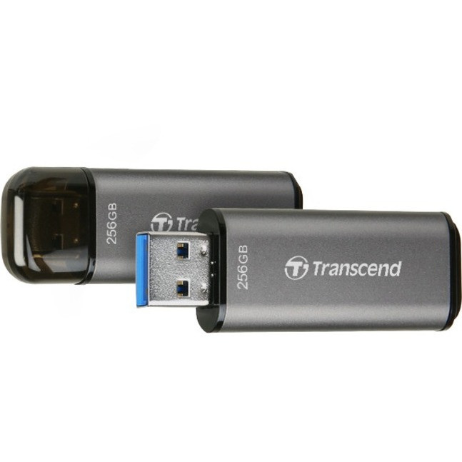 Transcend Jetflash 920 256Gb Usb 3.2 (Gen 1) Type A Flash Drive - 256 Gb - Usb 3.2 (Gen 1) Type A - 420 Mb/S Read Speed - 400 Mb/S Write Speed - Space Gray High Speed - TS256GJF920