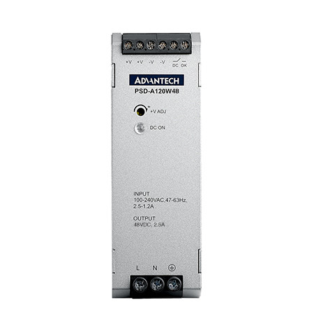 Advantech 120 Watts Compact Size DIN-Rail Power Supply - DIN Rail - 120 V AC, 230 V AC Input - 12 V AC Output - 120 W - 89% Efficiency - PSD-A120W12