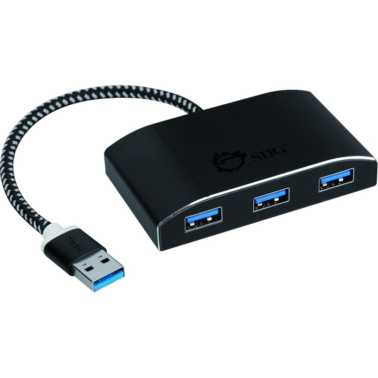 SIIG SuperSpeed USB 3.0 4-Port Powered Hub - USB - External - 4 USB Port(s) - 4 USB 3.0 Port(s) - PC, Mac HUB PROVIDES OPTIONAL POWER ADAPTE - JU-H40F12-S1