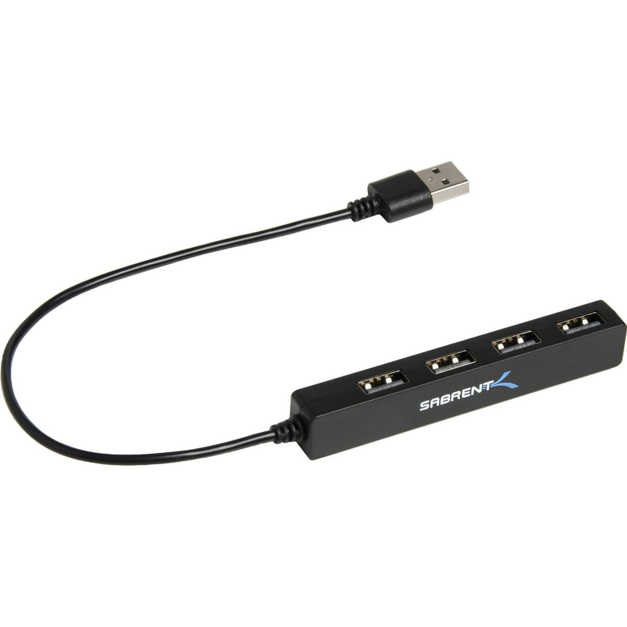 Sabrent 4 Port Portable USB 2.0 Hub (9.5" Cable) - HB-MCRM-PK100