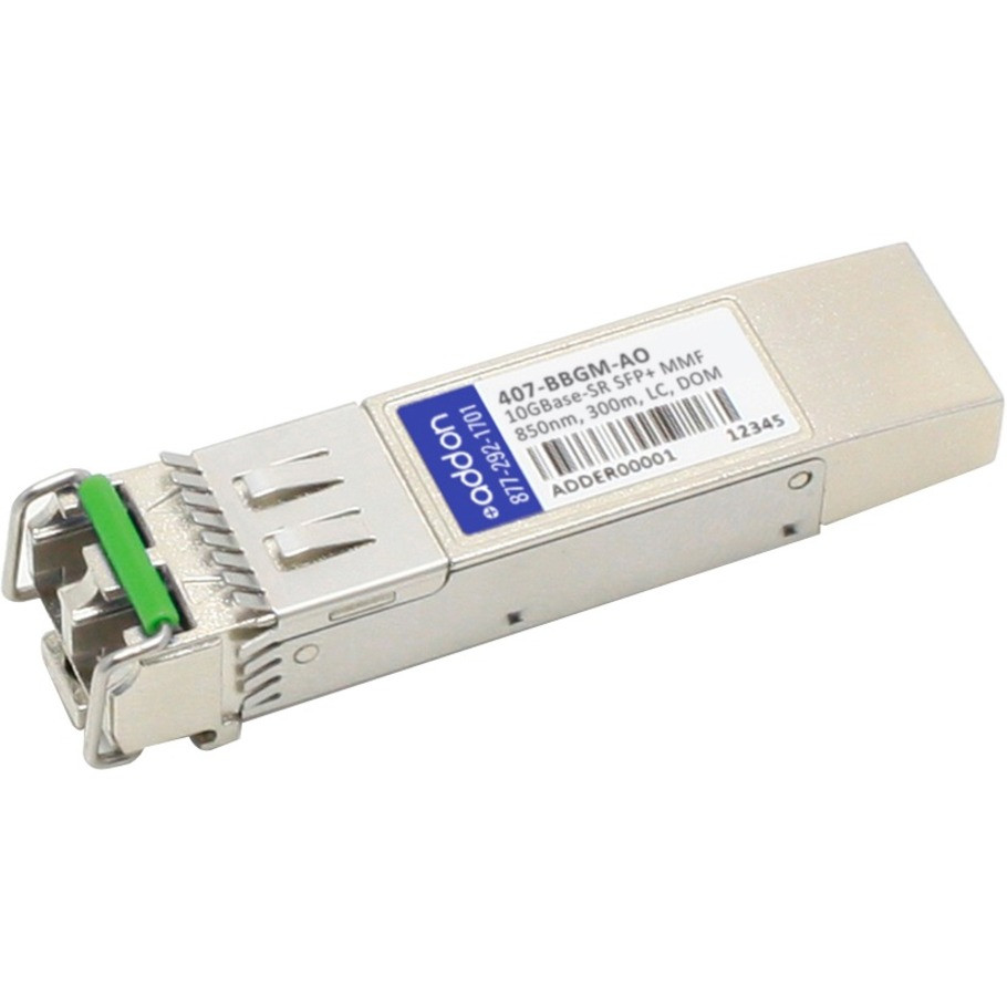 AddOn DELL 407-BBGM COMP TAA SFP+ 300M LC XCVR - 407-BBGM-AO AddOn DELL 407-BBGM COMP TAA SFP+ 300M LC XCVR - 407-BBGM-AO